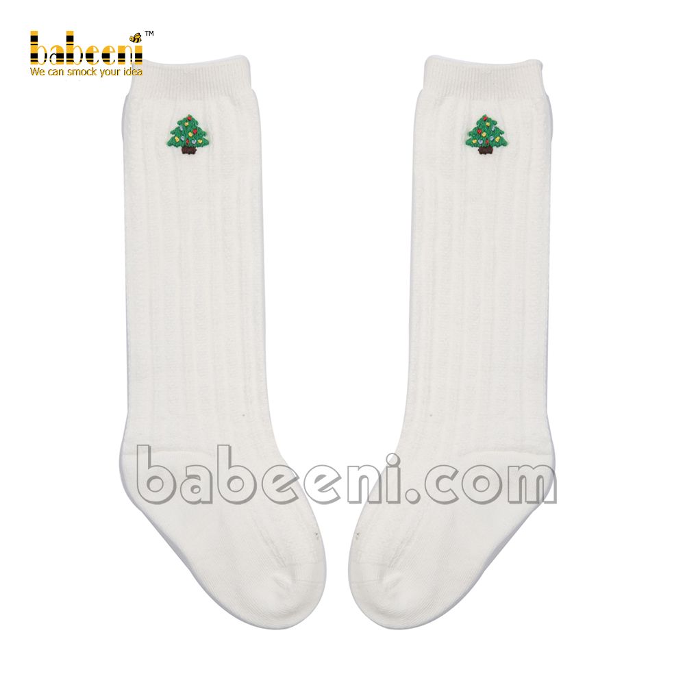 Christmas tree handmade sock - HS 33
